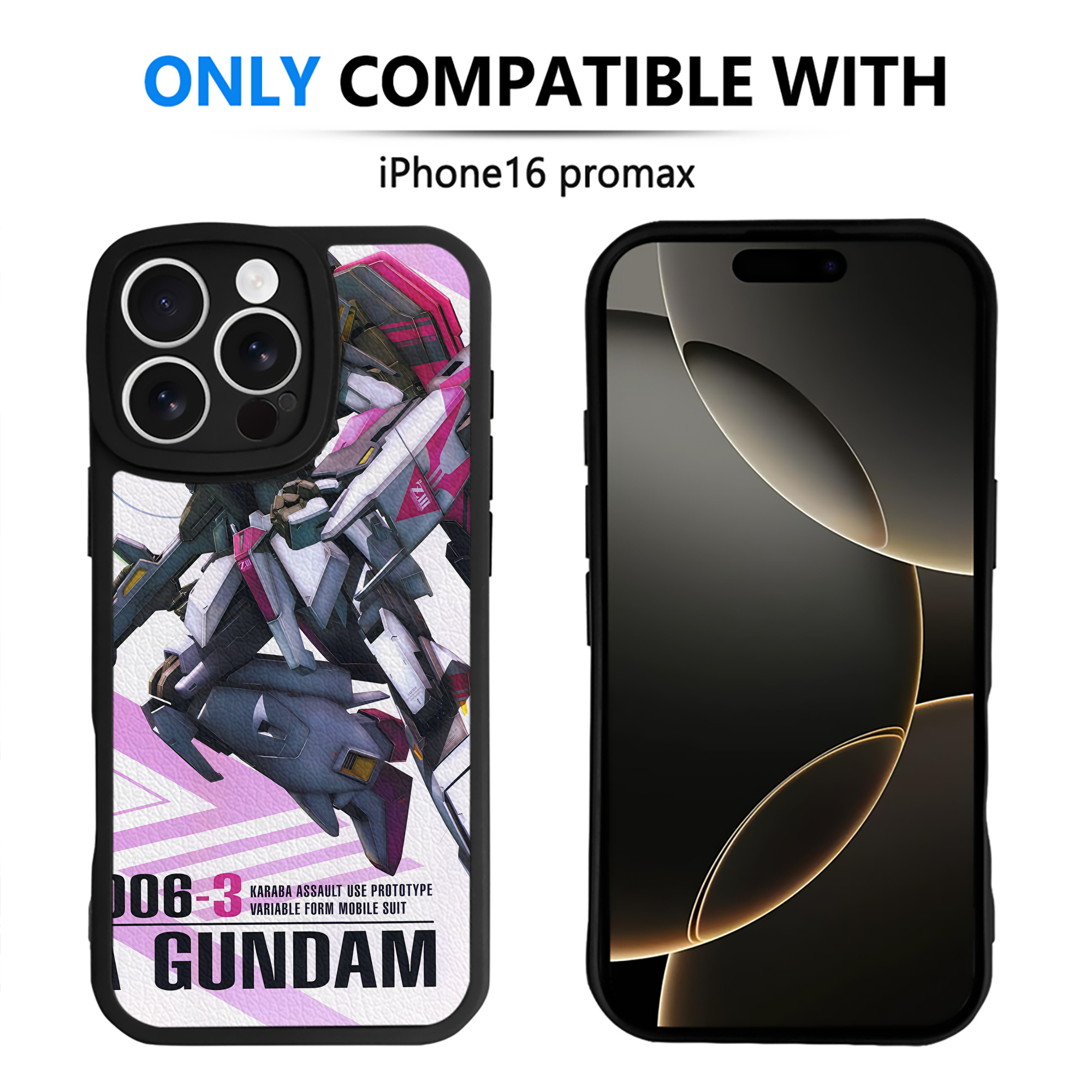 （画像用） 機動戦士ガンダム Mobile Suit Gundam 【iPhone 16シリーズ対応】シリコンスマホケース（レザー調） 材質：シリコン
